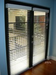 2 in. Wood blinds direct install to French doors