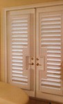Wood Shutter w lever handle cut-out 2